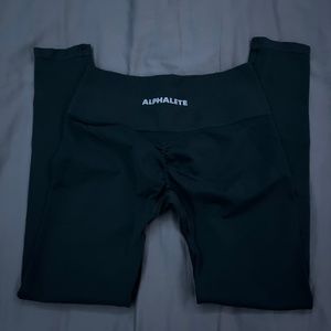Black Alphalete Amplify Scrunch Bum Leggings